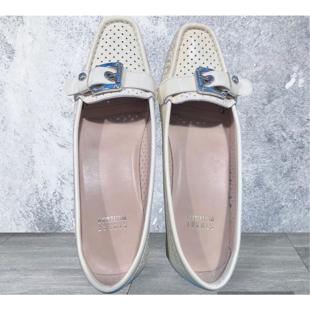 Stewart Weitzman Rivetmoc Flats Patent Leather loafers